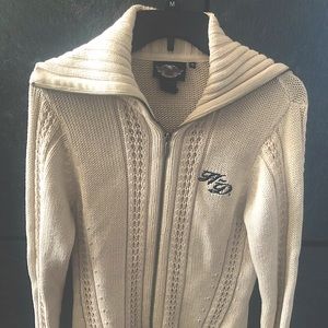 Woman’s ivory Harley Davidson sweater